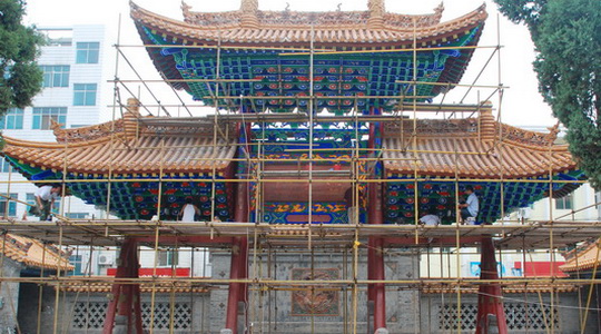 洛南縣古跡欞星門二次修繕